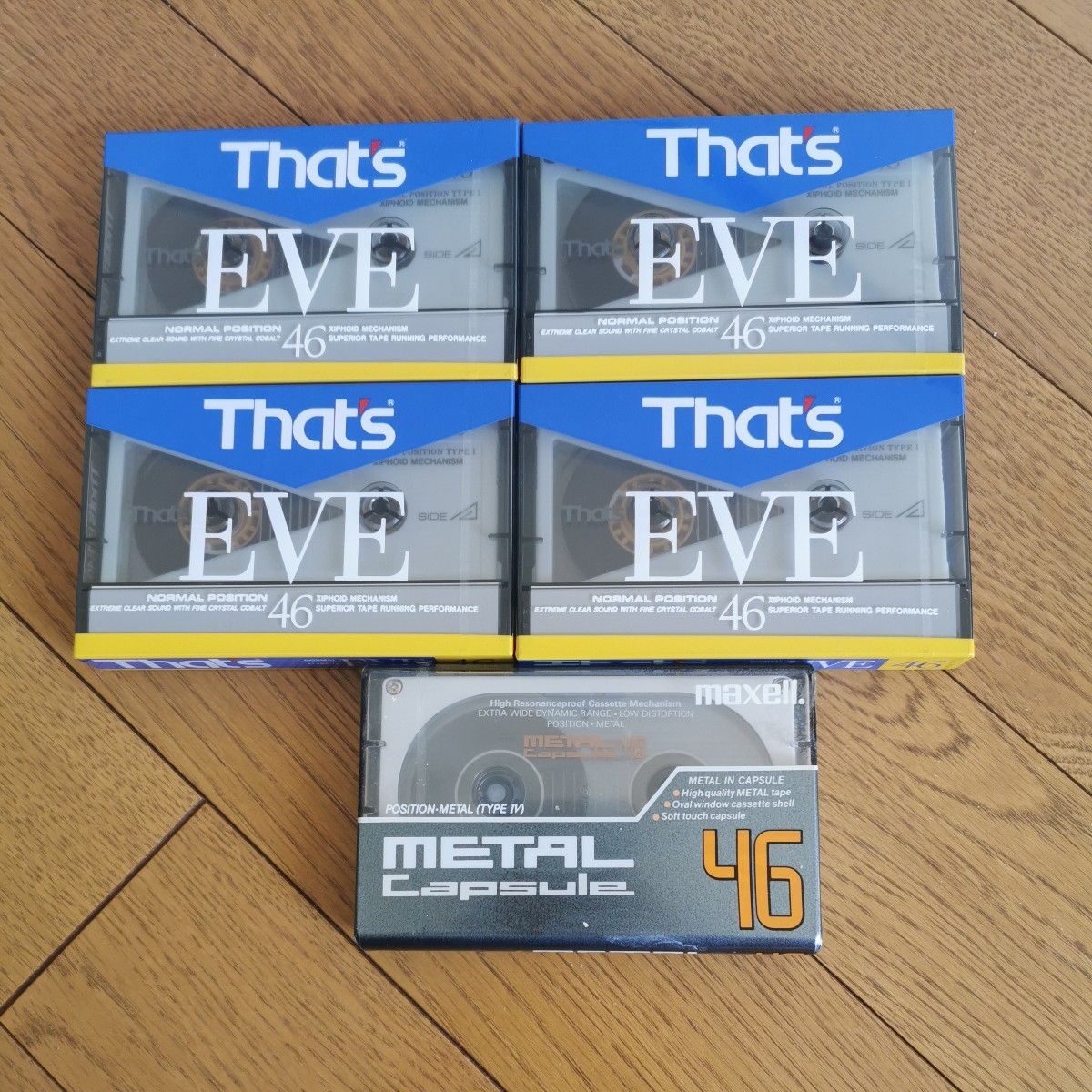カセットテープ that's EVE 46分 That's 太陽誘電 maxell METAL Capsule M-CP 46_画像1