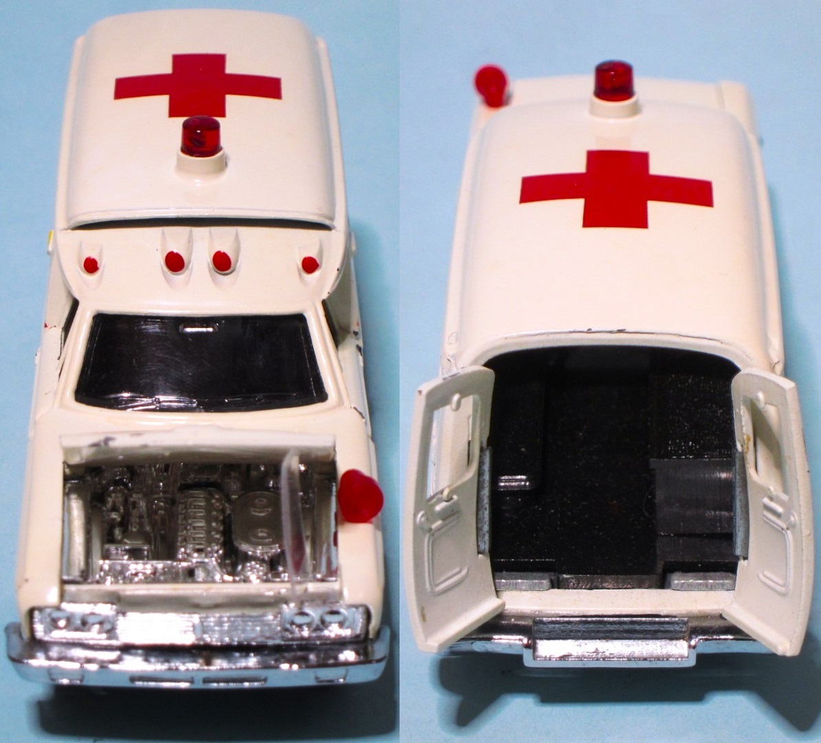 米沢 1971 ダイヤペット D203 トヨペット クラウン 救急車 MS50改 メトロポリタン型 AMBULANCE 車名 トヨタ救急車 FS55V 後期型 難あり品_画像5