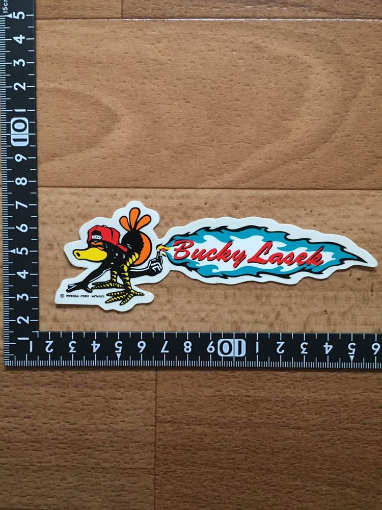 激レア！80s POWELL PERALTA BUCKY LASEK パウエルペラルタ バッキーラセク オールド ビンテージ スケートボード ステッカー 新品 デッド