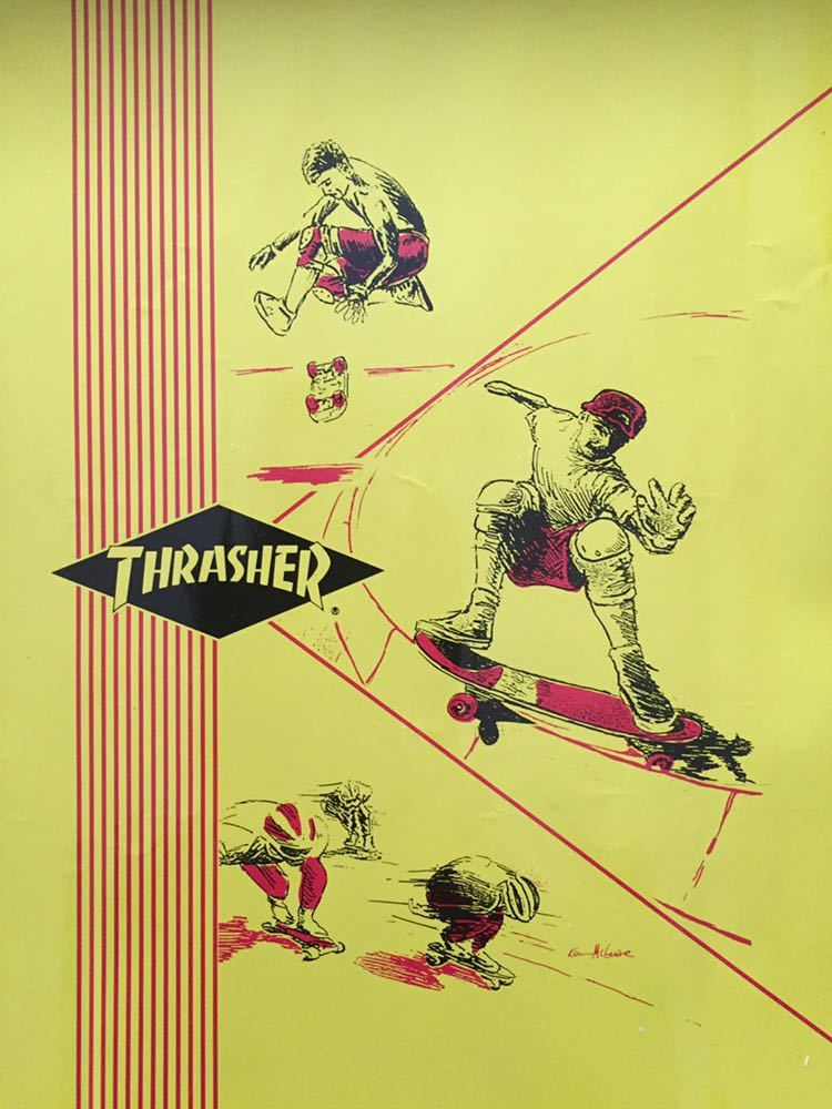 激レア！80s thrasher magazine スラッシャーマガジン 新品 デッド スケートボード ビンテージ ブックカバー OLD sk8 vintage_画像2