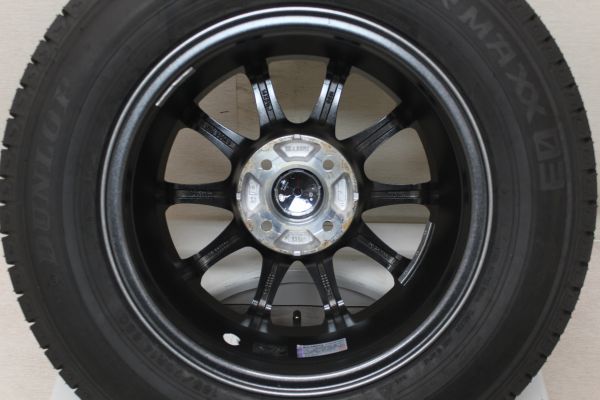 ダンロップ ウィンターマックス03 185/70R14 2022年製 ホイールセット 14インチ 中古スタッドレス 中古ホイール ノート カローラ_裏も綺麗です