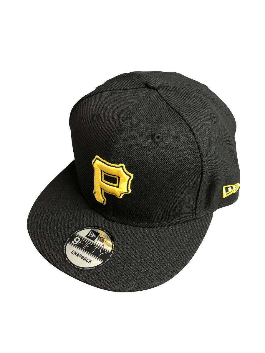 cap-234 NEW ERA 9FIFTY SNAPBACK MLB Pittsburgh Pirates ニューエラ キャップ ベースボールキャップ 帽子 ブラック_画像2