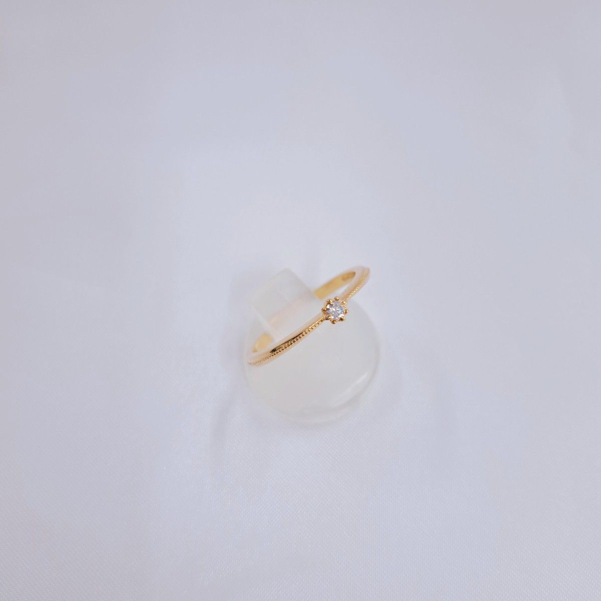 agete アガット thesunring2012 一粒ダイヤ リング 0 05ct 太陽 agete アガット thesunring2012 一粒ダイヤ リング 0 05ct 太陽