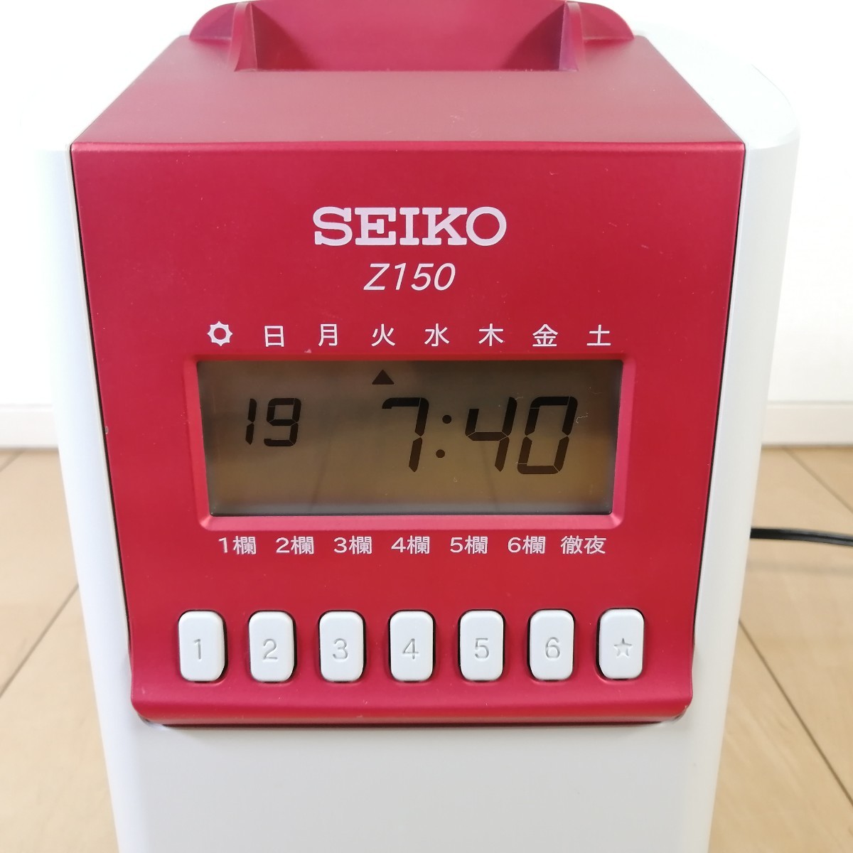 美品!!　動作確認済!!　SEIKO　セイコー　時間計算　タイムレコーダー　Z150　レッド_画像5