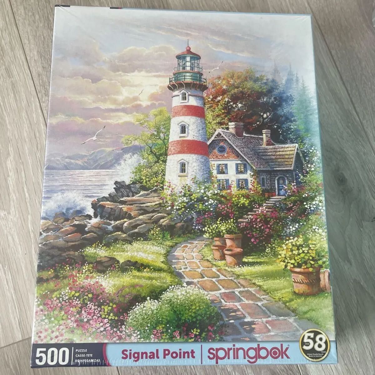 Springbok Puzzles - 灯台 - 500ピースジグソーパズル - Lサイズ 18インチx23.5インチ パズル