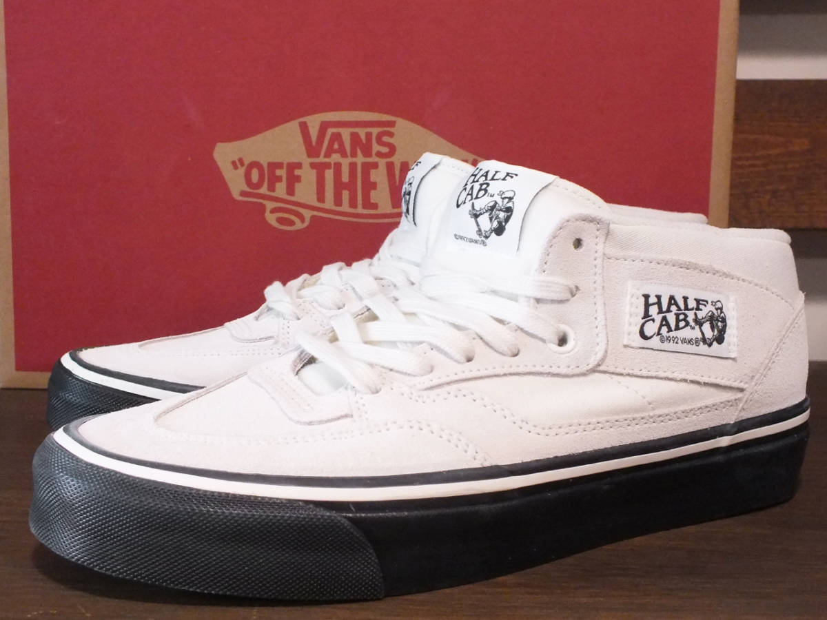 新品 10.0 28.0cm USA企画 VANS ANAHEIM FACTORY PACK HALF CAB 33DX OG WHITE/BLACK バンズ ヴァンズ アナハイム ハーフキャブ スウェード