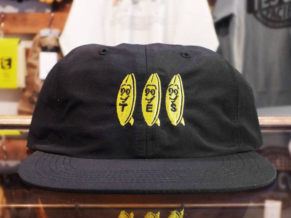 新品 TES エンドレスサマー カリフォルニア バナナ サーフ 刺繍ロゴ キャップ ブラック The Endless Summer BANANA SURF NYLON LOW CAP