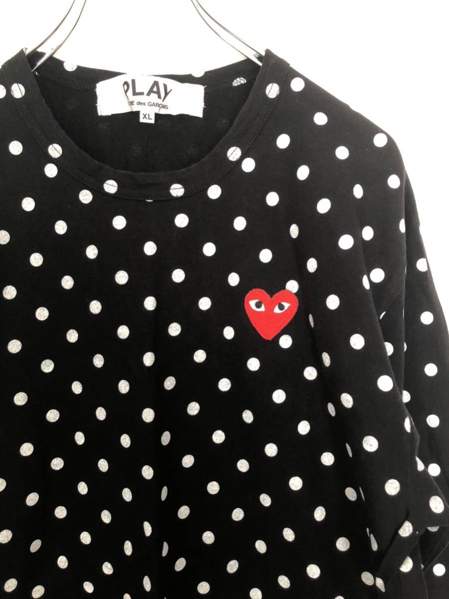 PLAY COMME des GARCONS プレイコムデギャルソン 長袖 カットソー 水玉