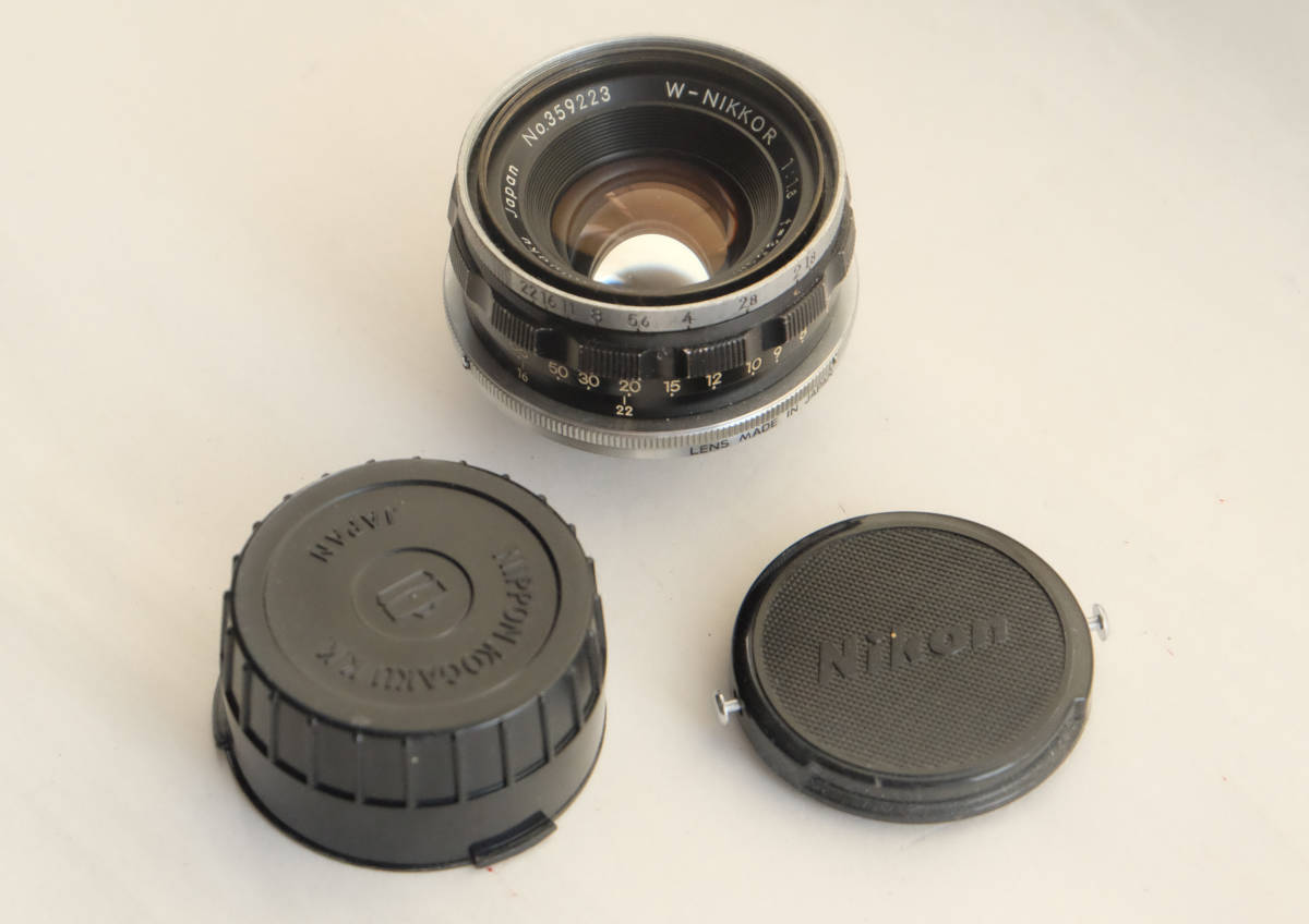 ニコン　NIKON W-NIKKOR 1:1.8 3.5cm Sマウント　実用品_画像2