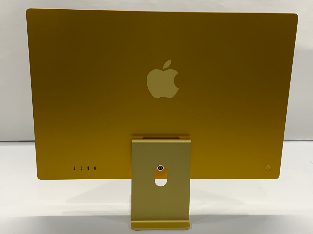 １円スタート！！Apple iMac A2438 (24-inch, M1,2021) イエロー [Dmc]_画像5