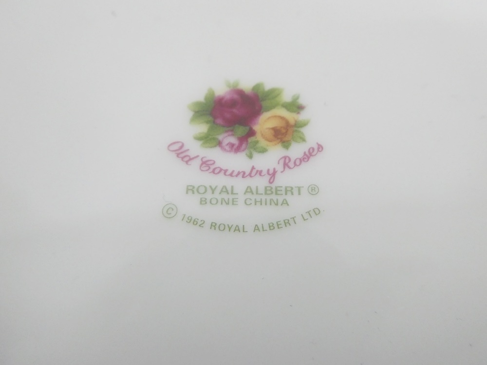 02 00-000000-00 [Y] (4) ROYAL ALBERT ロイヤルアルバート 平 楕円 皿 プレート 食器 Old Country Roses 旭00_画像6