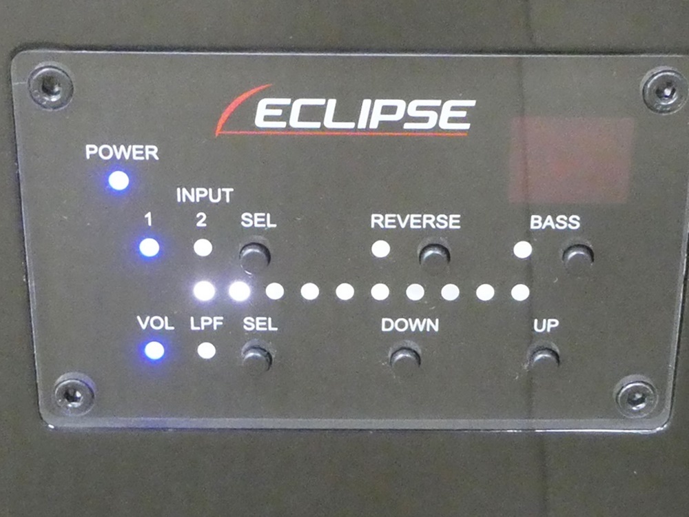 02 65-584700-19 [S] ECLIPSE イクリプス TD725SWMK2 SUBWOOFER サブウーファー リモコン付き 旭65_画像2