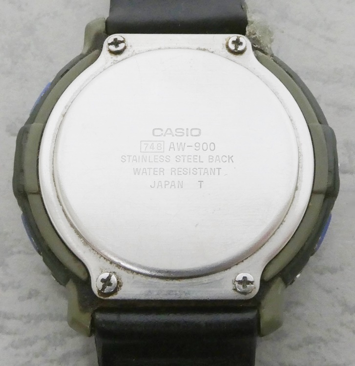 02 68-584825-21 [Y] CASIO カシオ OVERLANO AW-900 748 クオーツ メンズ 腕時計 旭68_画像4