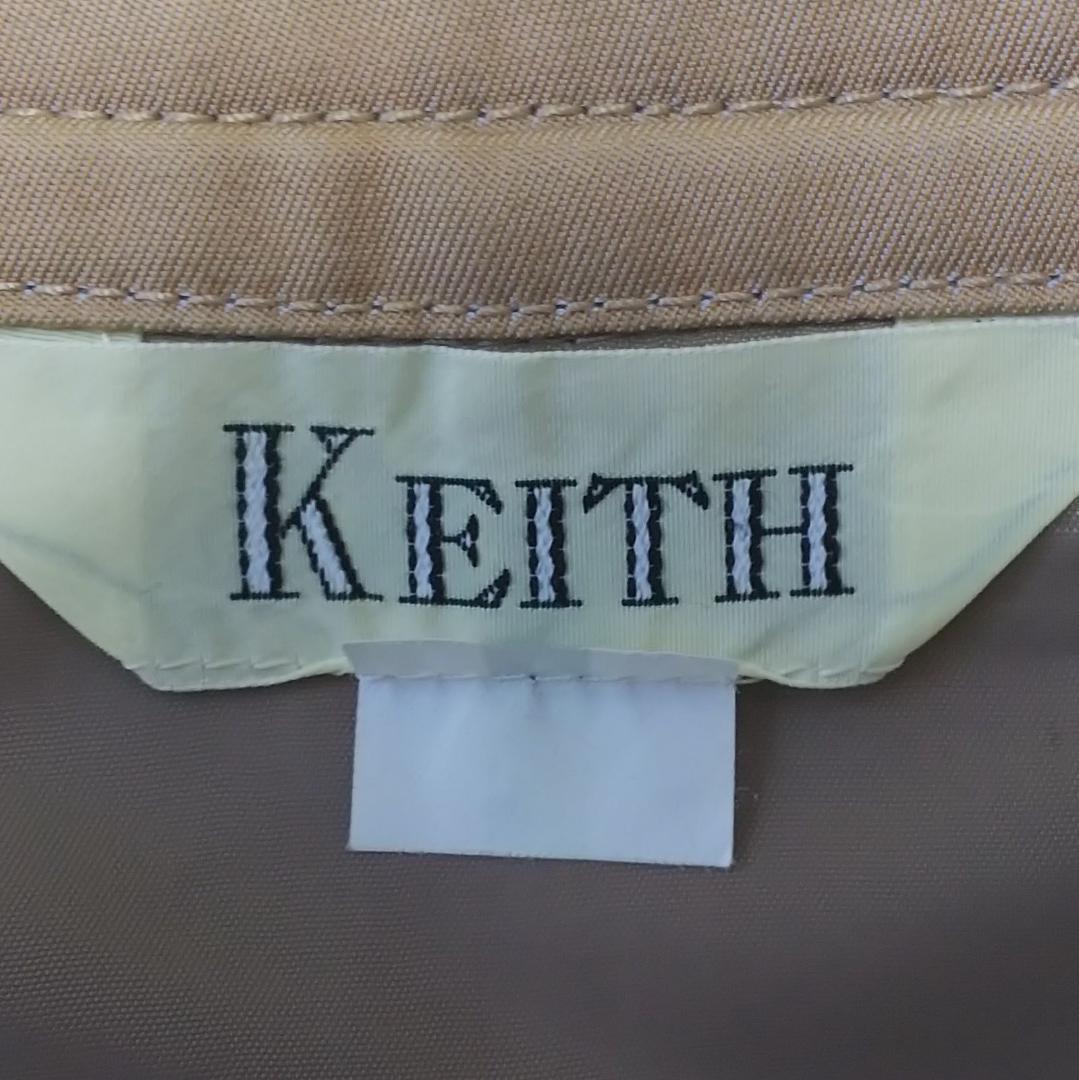 KEITH キース FREE ブラウン 茶色 スカート プリーツ 無地 綿