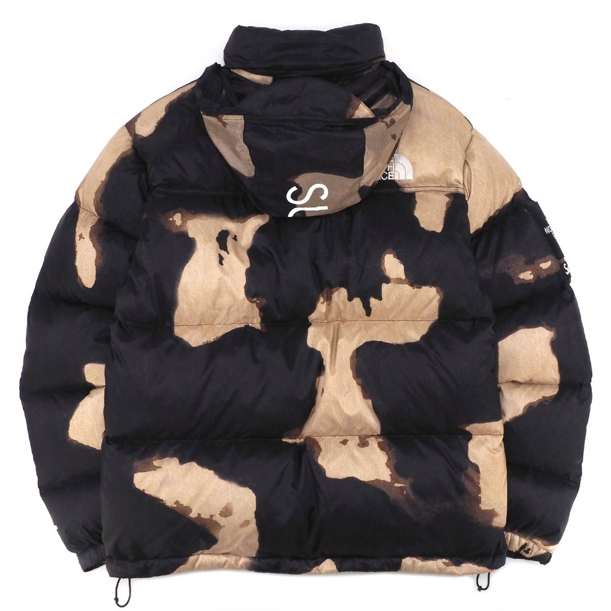 Supreme/The North Face Bleached Denim Print Nuptse Jacket　黒L　ザ ノース フェイス ブリーチド デニム プリント ヌプシ ジャケット_画像2