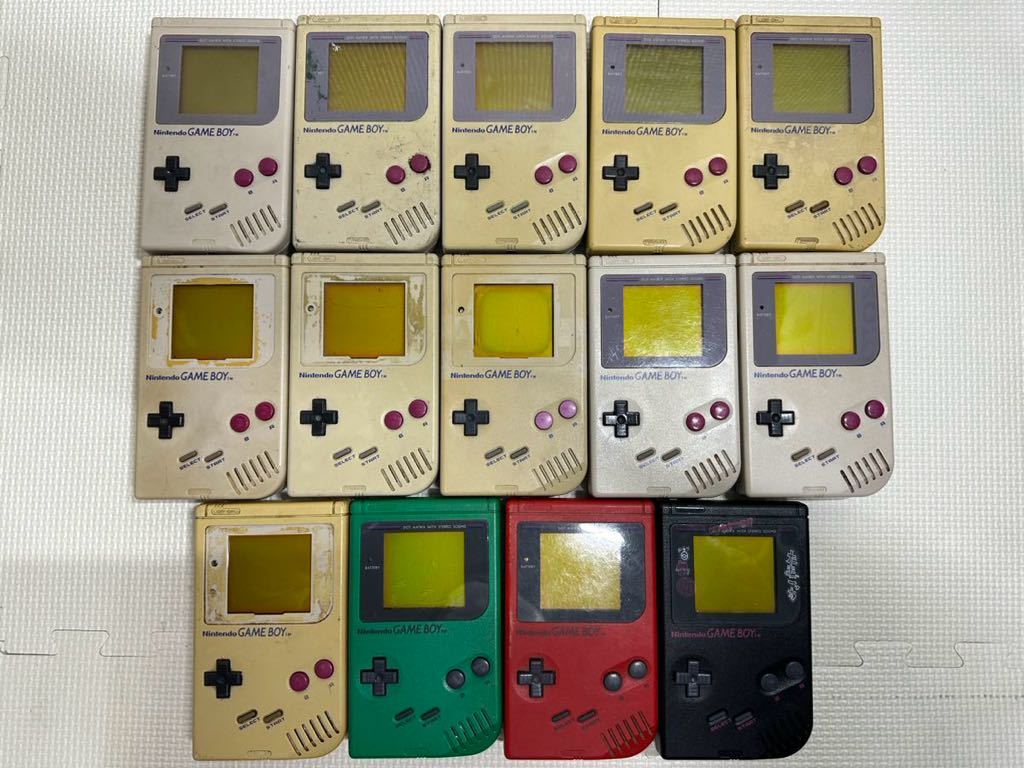 任天堂 Nintendo GB 初代 ゲームボーイ ゲームボーイブロス 本体 14台セット 動作未確認 ジャンク DMG-01 状品_画像1