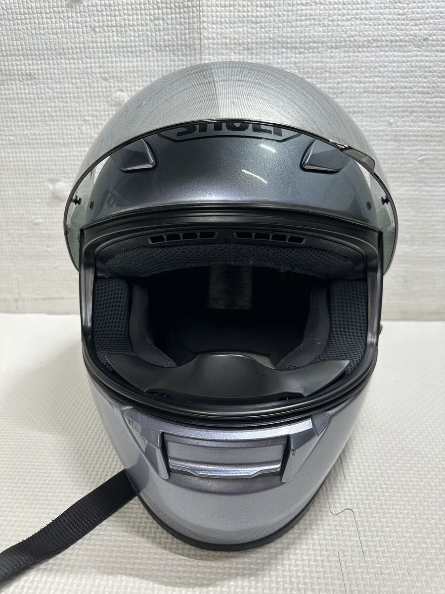 【SHOEI／ショウエイ】 XR-1100 フルフェイスヘルメット Sサイズ シルバー ★ 現状品_画像1