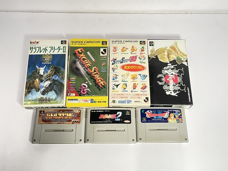 ●コレクター必見 まとめ売り 任天堂 スーパーファミコン SFC カセット ロマンシング サ・ガ 他 箱 取扱説明書付き ゲーム Nintendo tk490の画像1
