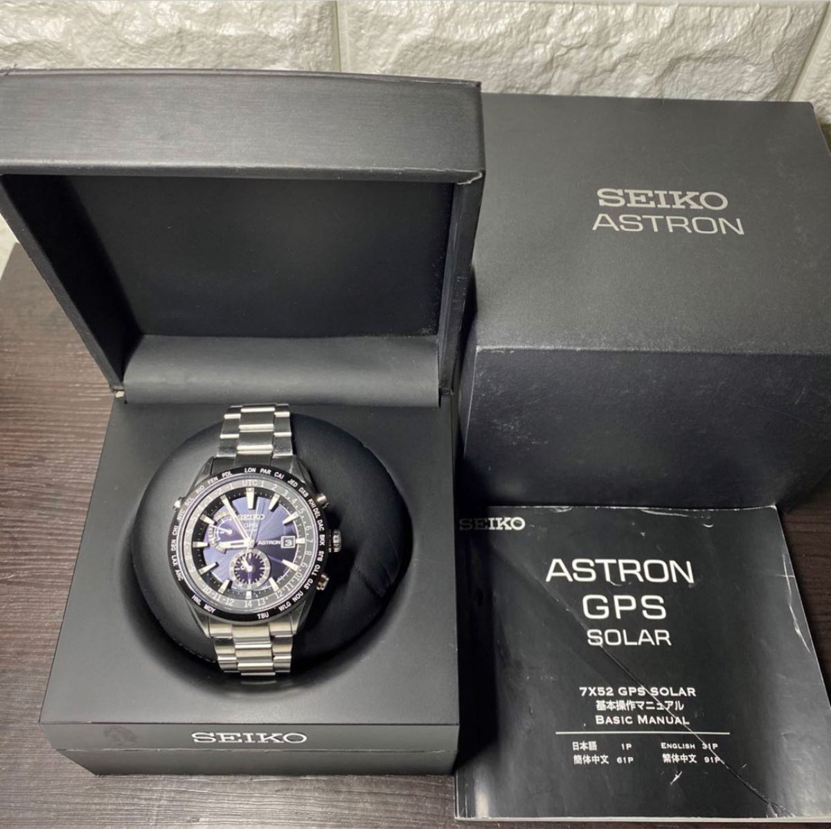 美品】SEIKO ASTRON/アストロン GPSソーラー 7X52 稼働品|Yahoo 美品】SEIKO ASTRON/アストロン GPSソーラー 7X52 稼働品|Yahoo
