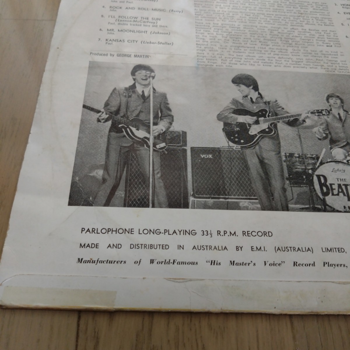  Australia original black silver BIGpa-ro phone SILVER PARLOPHONE the beatles / for sale Australia