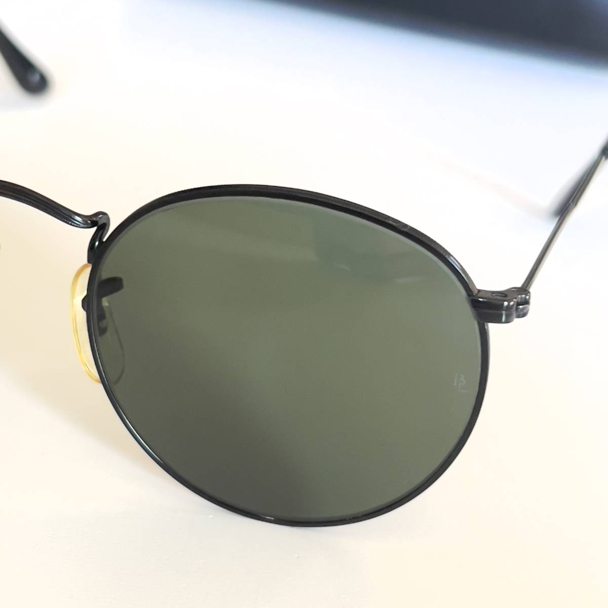 美品◆Vintage B&L Ray-Ban USA ヴィンテージ ボシュロム社製 レイバン ラウンドメタル ブラック G-51 サングラス アメリカ製