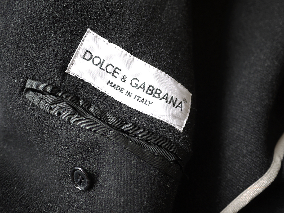 正規品 最高級 ドルチェ＆ガッバーナ Dolce & Gabbana ウールメルトン チェスターコート ブルゾン ジャケット D＆G_画像6