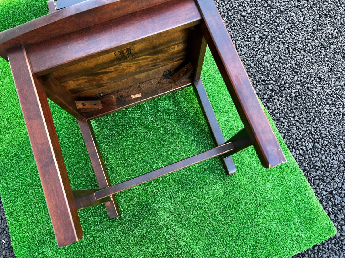 北海道民芸家具 ダイニングチェア ラダーバック 椅子 木製 樺無垢材椅子 HM620_画像8