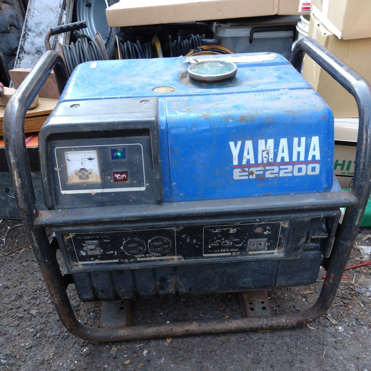 YAMAHA Yamaha EF2200 генератор 100V текущее состояние товар двигатель старт 