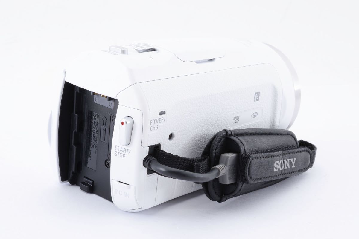 1円～極上品＊Sony HDR-CX680 ビデオカメラ ホワイト ソニー 元箱付 付属品多数_画像4
