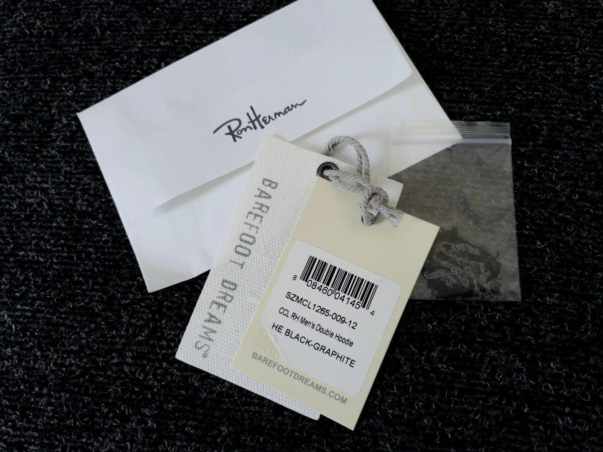 【タグ付】ロンハーマン RHC × ベアフットドリームス “ RH刺繍 ” ライトシャギーパーカー S RonHerman RHC Barefoot Dreams_画像10