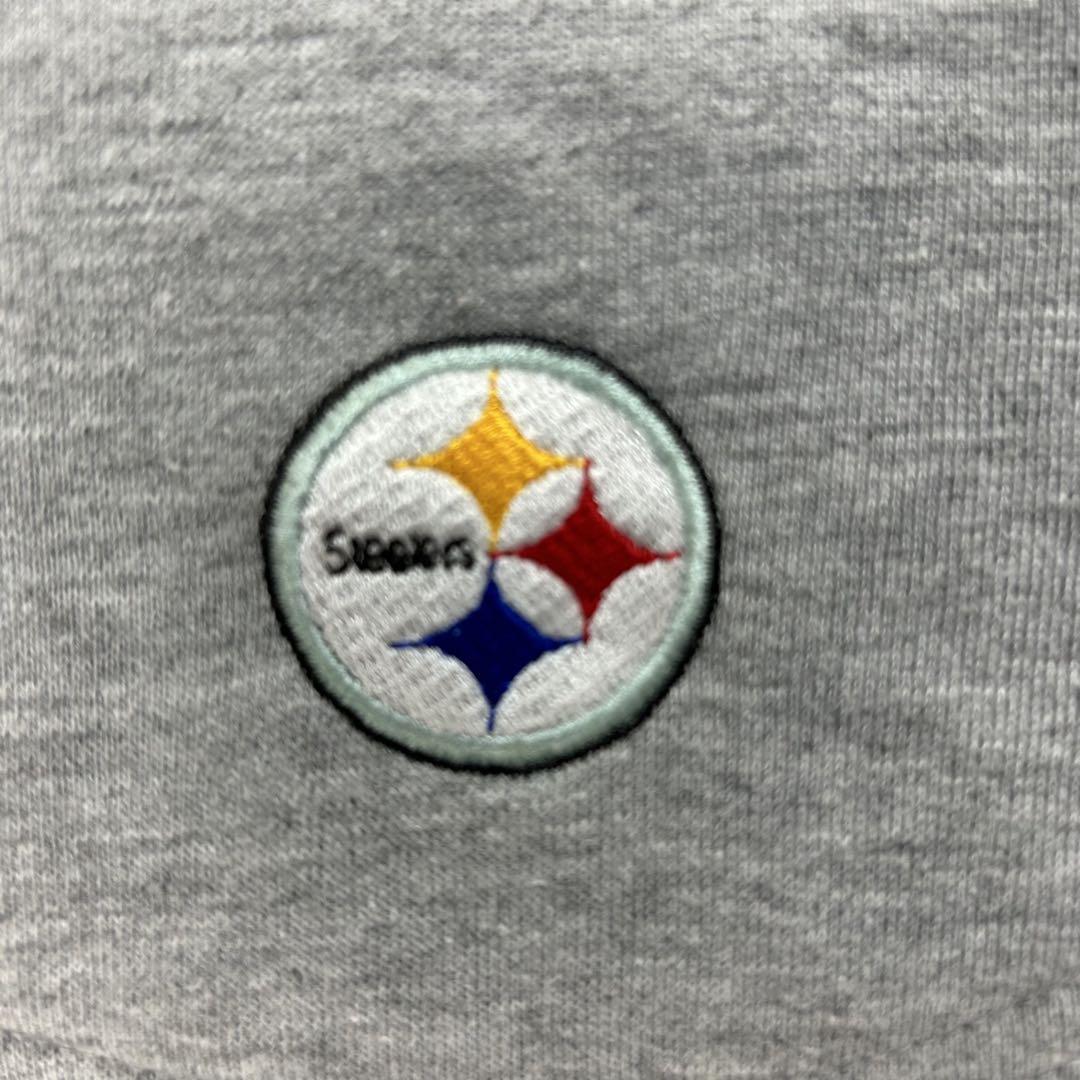 Lee × NFL 刺繍チームロゴ スティーラーズ リブライン スウェット M_画像8