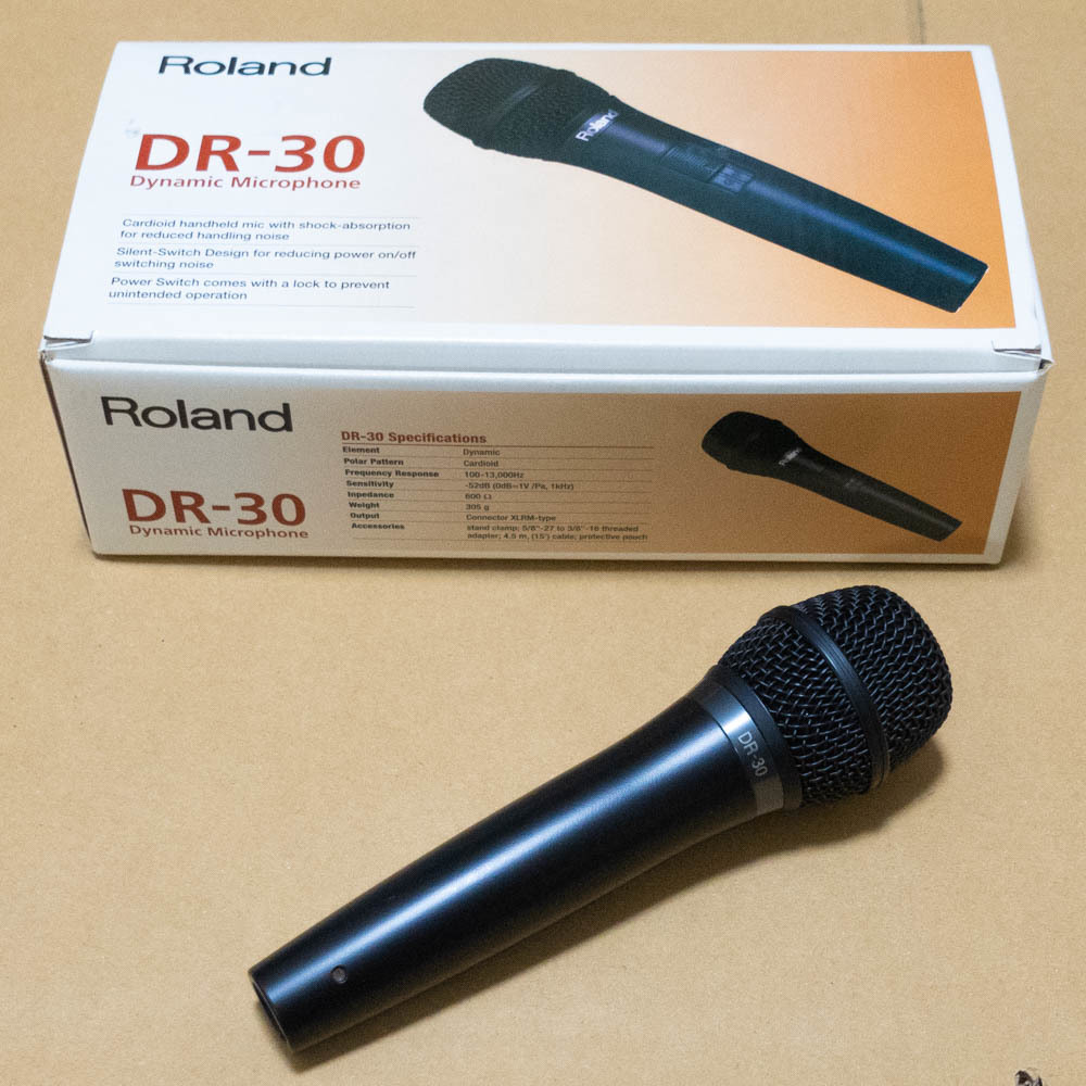 【美品】Roland■DR-30 マイクロフォン【元箱あり】_画像1