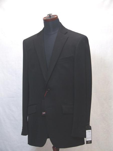 【J.black】シングル スタイリッシュ礼服・ノータック ・ウルトラブラック・Ａ5（胸囲92・ウエスト80・身長170）