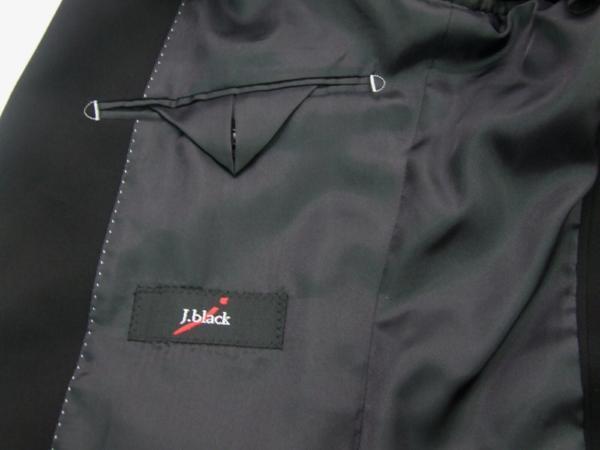 【J.black】シングル スタイリッシュ礼服・ノータック ・ウルトラブラック・Ａ7（胸囲96・ウエスト84・身長180）_画像6