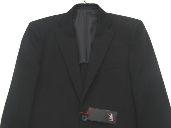 【J.black】シングル スタイリッシュ礼服・ノータック ・ウルトラブラック・Ａ7（胸囲96・ウエスト84・身長180）_画像3
