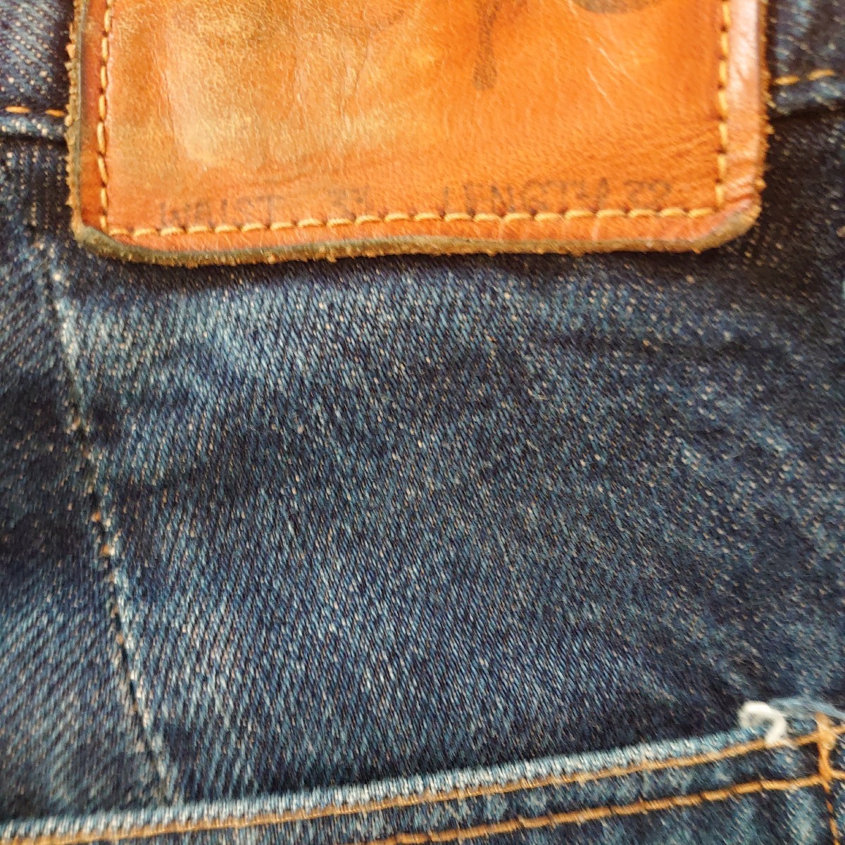 * очень редкий товар первый период SCYE носорог цельный разрезание Denim обезьяна L Denim Beams темно синий индиго голубой сделано в Японии размер 32*