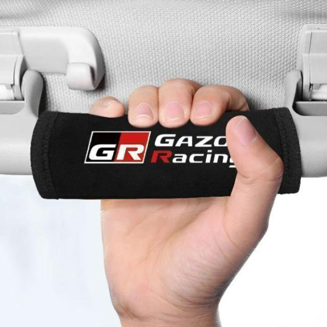 4個セット 送料無料 GAZOO Racing アシストグリップ カバー ルーフハンドル ガズーレーシング GR SPORT ヤリス 86 スープラ プリウス_画像4
