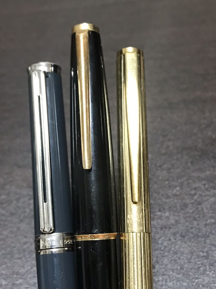 1円〜激安スタート MONTBLANC モンブラン万年筆 まとめセット NOBLESSE ペン先 14K 585インク無し 状態未確認 完全ノーチェック_画像3