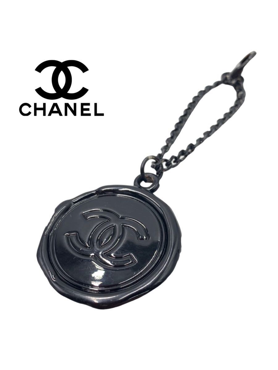 ◆超美品◆超高級◆CHANEL◆シャネル◆ブランド◆ブラック◆キーホルダー◆小物◆ココマーク◆チェーン◆メンズ◆レディース◆YP008_画像1