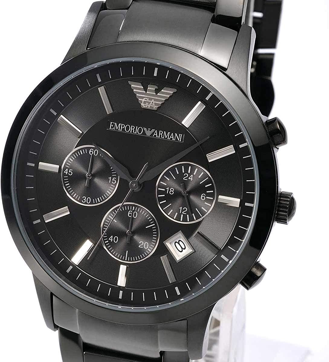 1 jpy ~ new goods unused Emporio Armani AR2453 EMPORIOARMANI chronograph wristwatch men's 