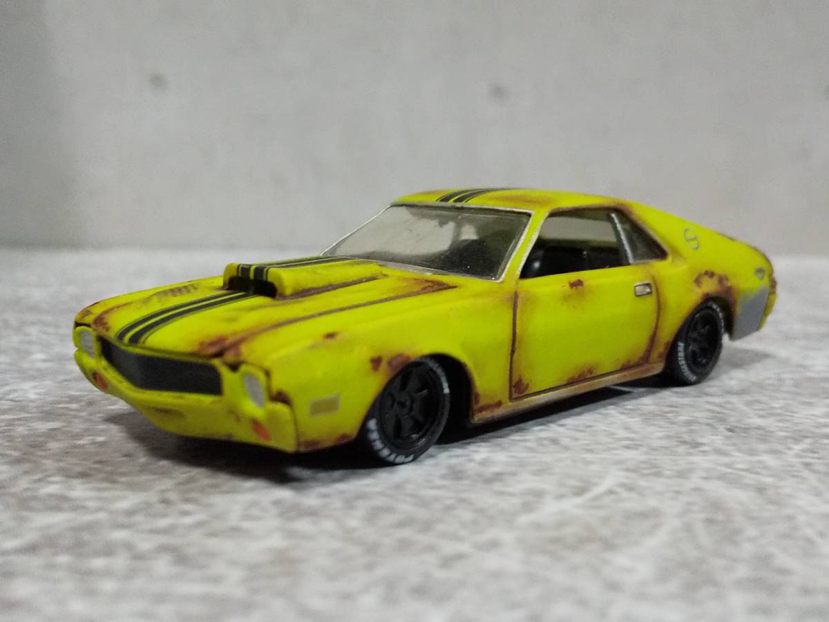 ★1/64 Jhonnylightnig '69 AMC Javelin AMX 改 リペイント 錆塗装 サビ ジャベリン Ratrod Custom マッスル カスタム 改造★の画像1