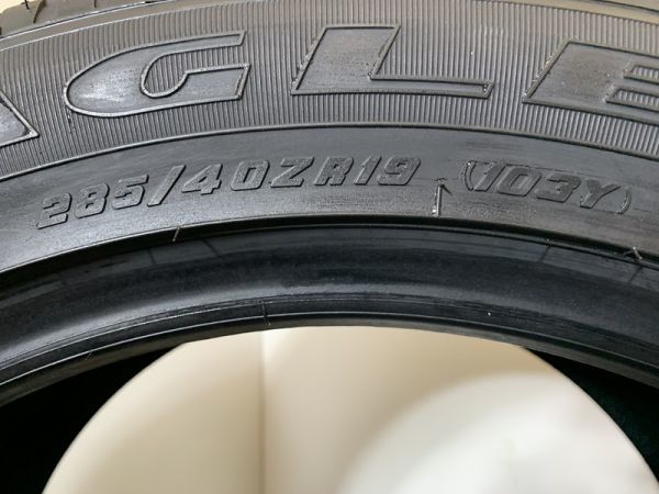 保管袋付【送料無料】未使用夏タイヤ2本セット 285/40R19 103Y(SGY134-10)GOODYEAR EAGLE F1 ASYMMETRIC 285/40/19 20年～21年_画像3