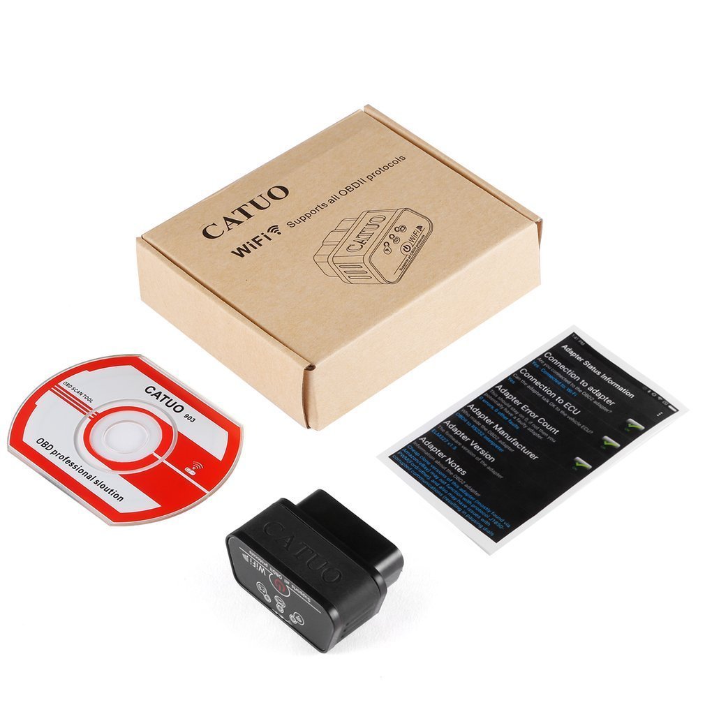 【新品・送料無料】CATUO OBD2 診断機 自動車 故障診断機 設置簡単車両のECU情報をアプリでチェック IOS Android PC対応可能_画像8