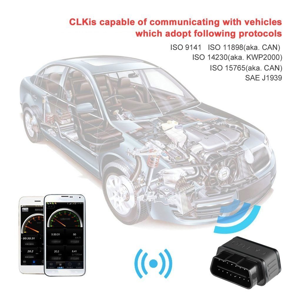 【新品・送料無料】CATUO OBD2 診断機 自動車 故障診断機 設置簡単車両のECU情報をアプリでチェック IOS Android PC対応可能_画像7