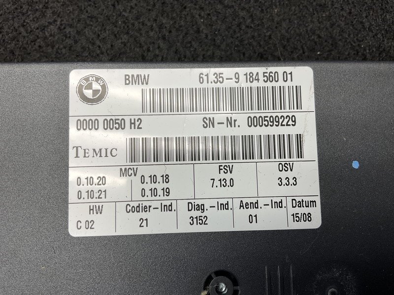 BM110 E65 HK40 740i 後期 左フロント シート コントロール モジュール ◆61.35-9 184 560 01 ▲破損 ★動作OK/エラー無し ○_画像2