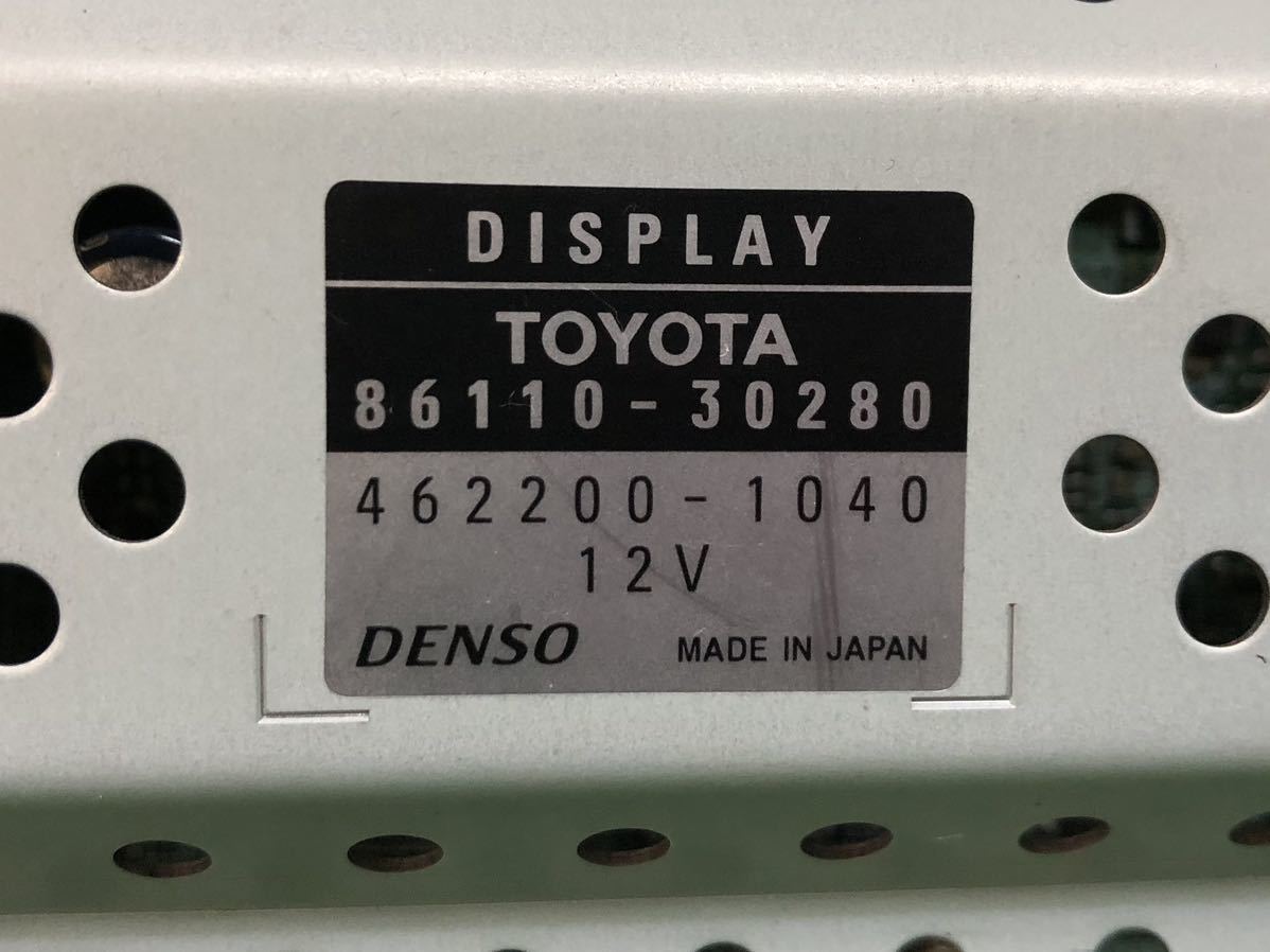 KL110 中古 トヨタ クラウン エステート JZS175W 純正 DENSO マルチモニター 86110-30280 462200-1040 動作保証_画像9