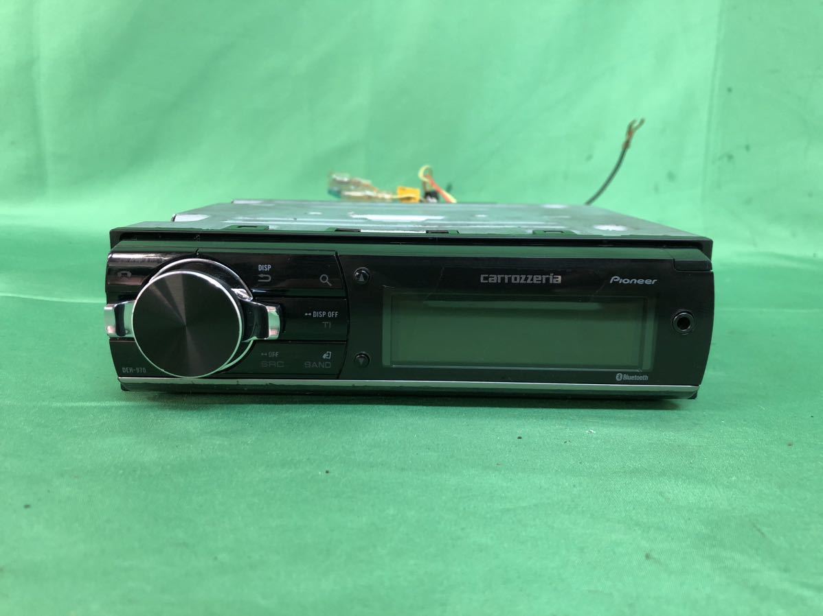KL113 中古 カロッツェリア carrozzeria CDプレイヤー DEH-970 オーディオ CD/SD/USB/Bluetooth 小物入れ セット 動作保証の画像2