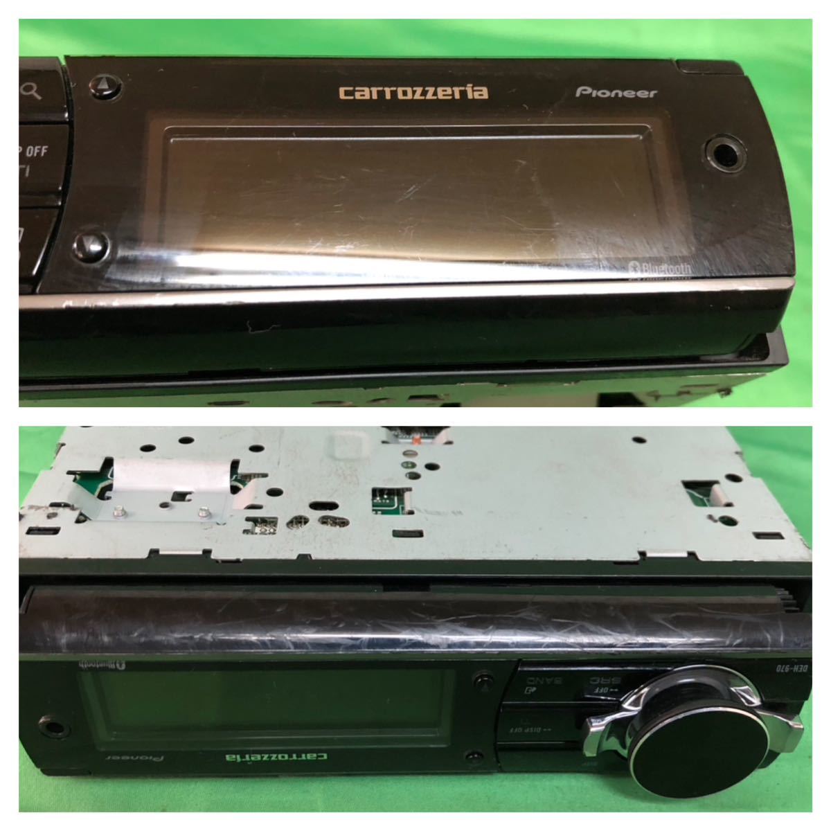 KL113 中古 カロッツェリア carrozzeria CDプレイヤー DEH-970 オーディオ CD/SD/USB/Bluetooth 小物入れ セット 動作保証の画像9