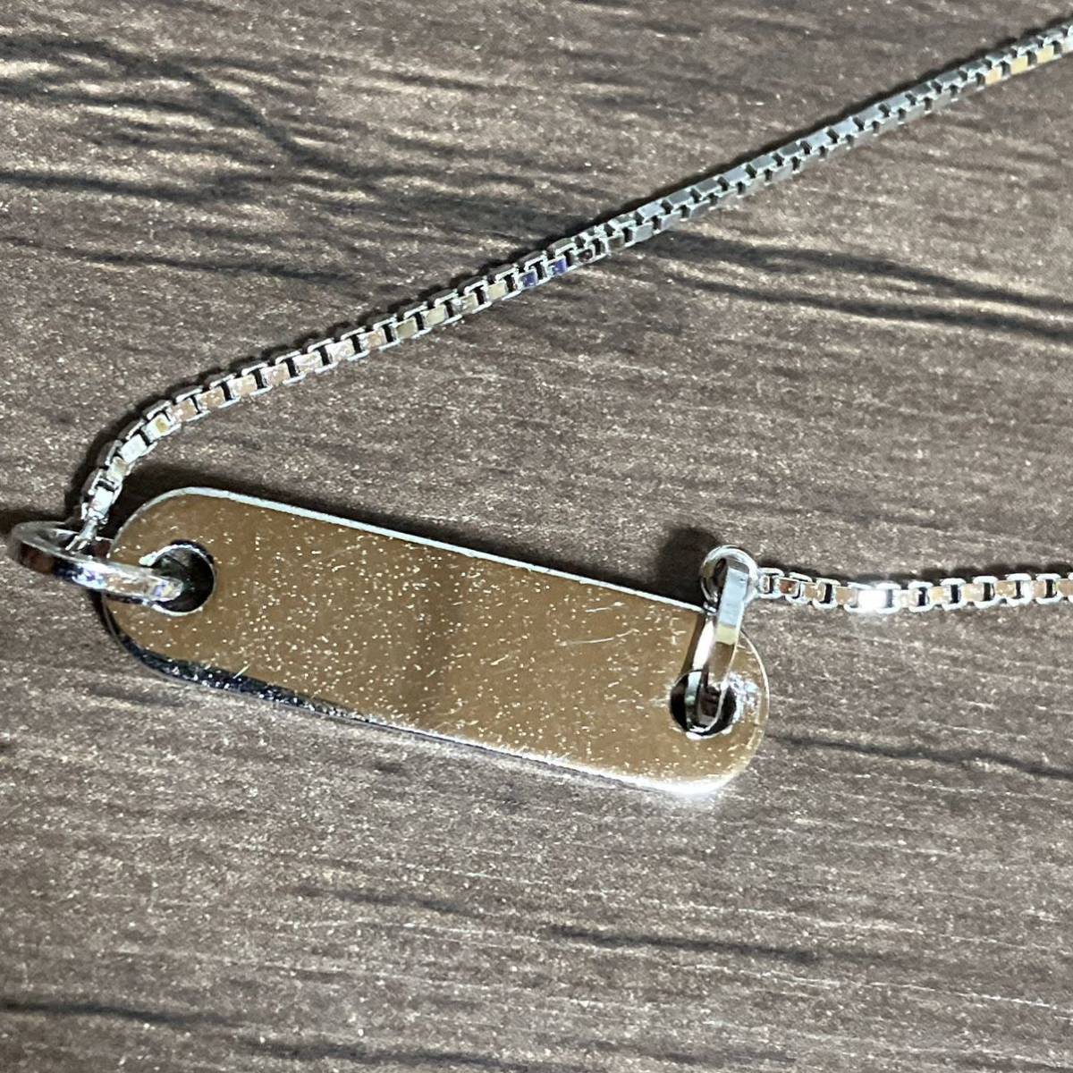 ws1980】良品 Dior ディオール ロゴ プレート 水色 ネックレス ws1980】良品 Dior ディオール ロゴ プレート 水色 ネックレス