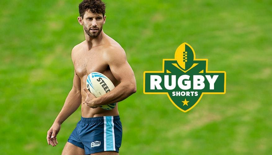 即決正規品新品 オージーバム Aussiebum RUGBY BLITZ NAVY/SKY ラグビープロショーツ ネイビー紺色 現品表記サイズ S _画像4